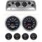 Chevy Truck Instrument Cluster, Brushed Aluminum, With Cobalt Autometer Gauges, 1964-1966