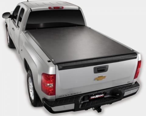 Truxedo Lo-Pro QT Tonneau Bed Cover, Chevy Or GMC Truck, 8'Bed, With Factory Installed Track System, Black, 2007-2013
