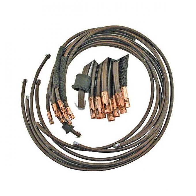 Spark Plug Wire Set - Brown - Like Original - V8 - Ford Passenger