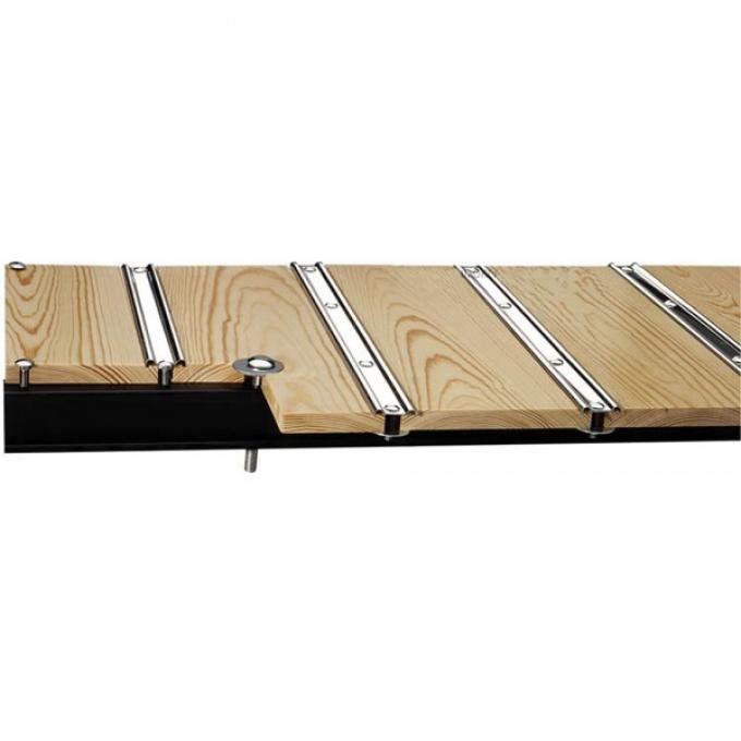 Chevy Truck Bed Flooring, Short Bed, Fleet Side, Pine, WithStandard Mounting Holes, 1958-1959
