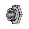 Oil Pump Relief Valve Plug - In Cylinder Block - Ford Flathead V8 & 1941-47 Ford 6 Cylinder G