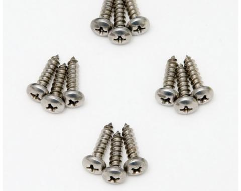 Chevy Truck Door Sill Plate Screw Set, 1960-1966