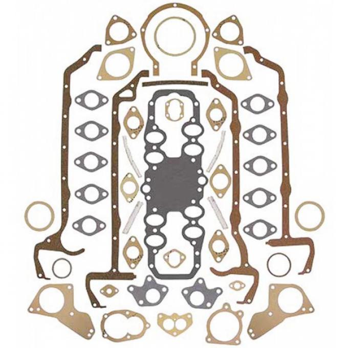 Engine Gasket Set - No Head Gaskets - Ford Flathead V8 85 HP 21 Stud Engine
