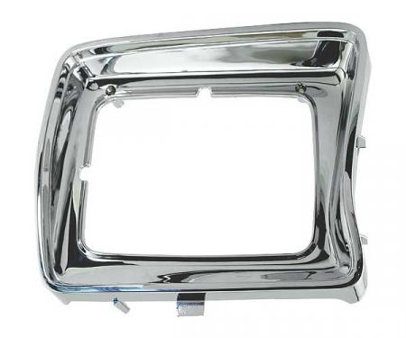 Ford Pickup Truck Headlight Door - Chrome - Rectangular Headlight - Right - F100 Thru F350