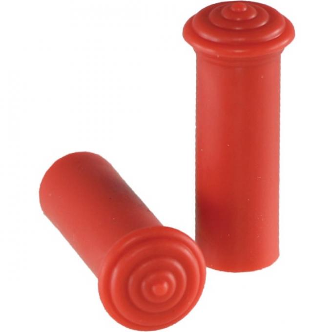 Classic Chevy Door Knob Lock, Plastic, Red, 1955-1957