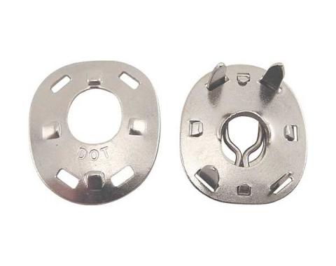 Ford Lift The Dot Fastener Socket - Nickel - With Backing Plate