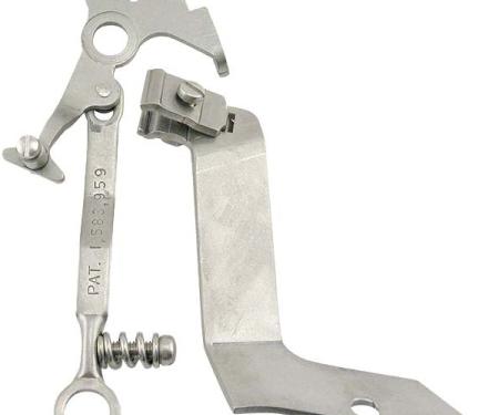 Carb Throttle Kicker Assembly - Stainless Steel - Stromberg97 - Late 1949-53 Style With Choke Cable - Ford