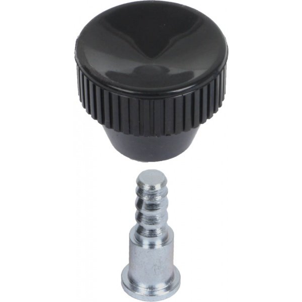 Ford Thunderbird Window Crank Handle Knob, Black, Includes Locking Pin