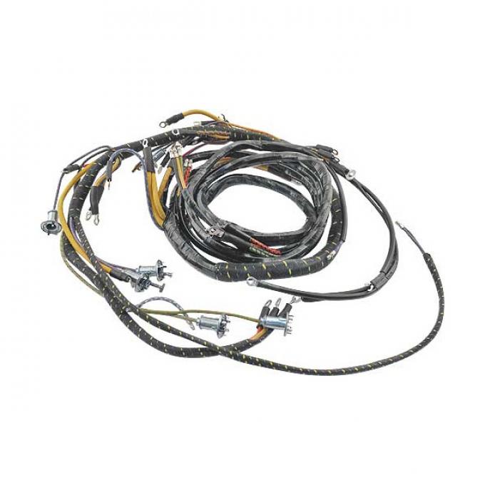 Cowl Dash Wiring Harness - Amp Gauge Loop Style - 6 Cylinder - Ford Passenger