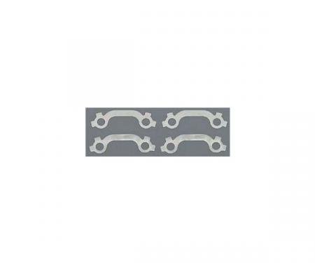 Full Size Chevy Exhaust Manifold Bolt French Lock Set, Stainless Steel, Small Block, 1958-1964