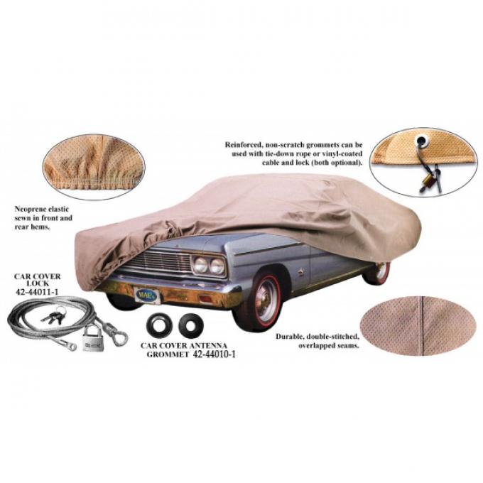 Car Cover With Logo, Poly Cotton, Ranchero, 1970-1971
