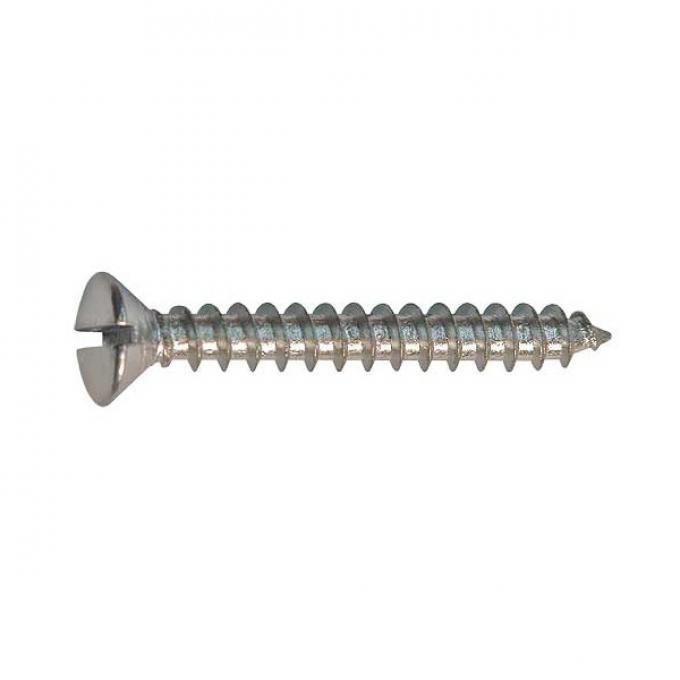 Oval Head Sheet Metal Screw - Slotted - 10 X 1-1/2