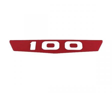 Ford Pickup Truck Hood Side Emblems - 100 - Red Plastic Insert Only
