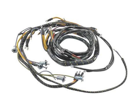 Cowl Dash Wiring Harness - Amp Gauge Loop Style - 6 Cylinder - Ford Passenger