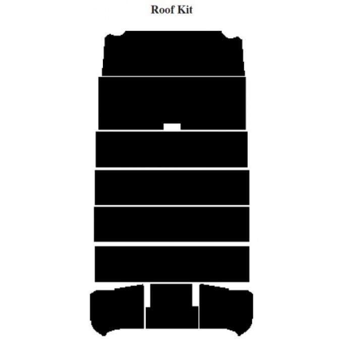 Chevy Insulation, QuietRide, AcoustiShield, Round Window Roof Kit, Panel Delivery Truck, 1954-1955