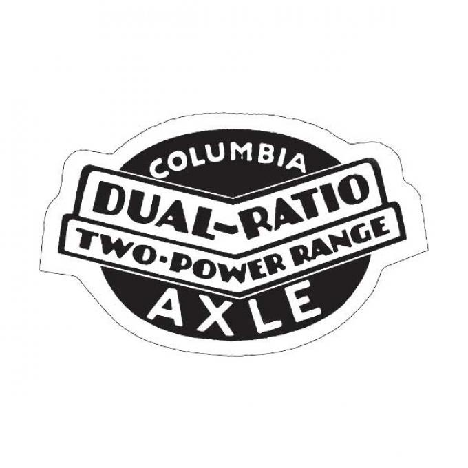 Columbia Axle - Dual Ratio Two-Power Range - Window Decal