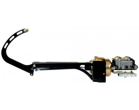 Chevy Frame Mounted Booster/Master Cylinder Kit, For Disc/Drum Applications, CPP, 1955-1957