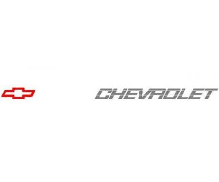 Chevy Truck "Bowtie-Chevrolet" 1 3/4" X 5 1/2" Letter Tailgate Name Decal 1992-1993