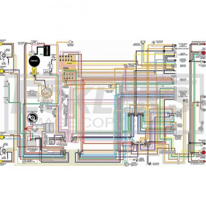 GMC Truck Color Laminated Wiring Diagram