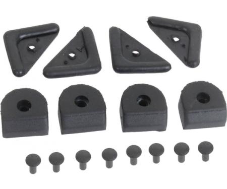 Hood Bumper Set - Rubber - 16 Pieces - Ford Passenger