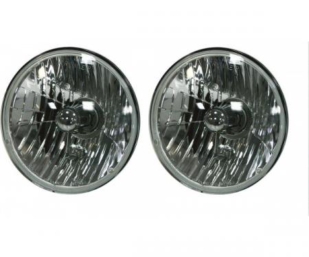 Chevy Headlights, Crystal H-4 Halogen, 12-Volt, 1949-1954