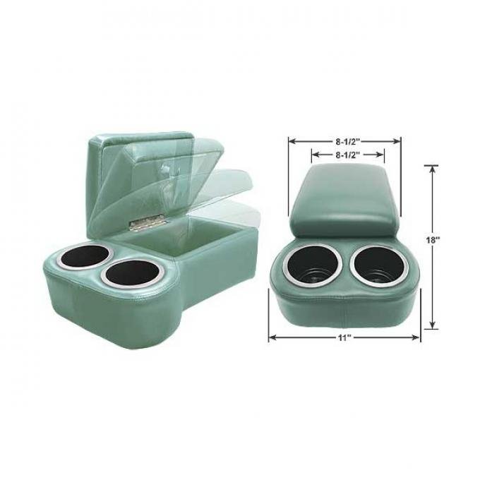 BC Seat Cruiser Console - 18 " x 11" x 7" - Aqua