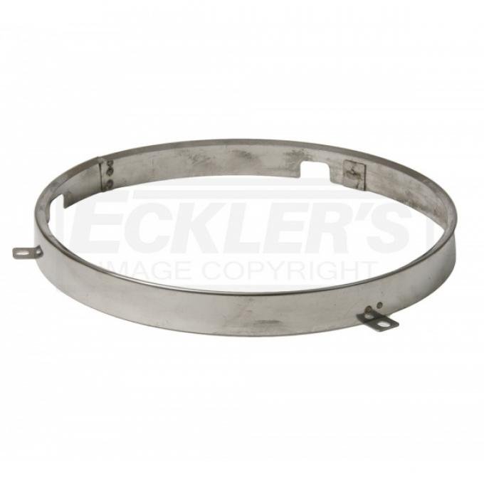 Chevy Or GMC Truck Headlight Retaining Ring, Stainless Steel, 7" Round, 1973-1981