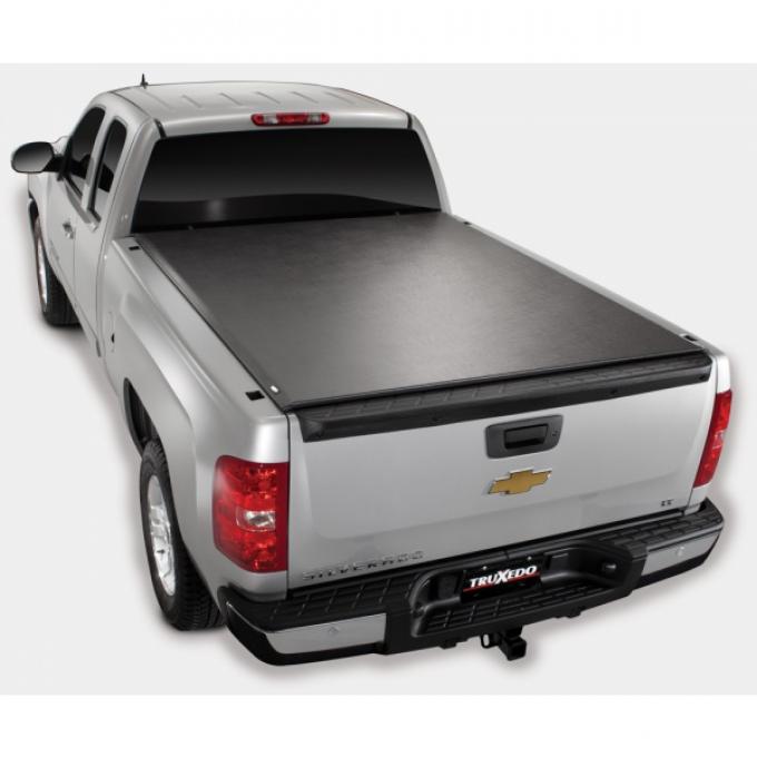 Truxedo Lo-Pro QT Tonneau Bed Cover, Chevy Or GMC Truck, 6.5' Bed, With Factory Installed Track System, Black, 2007-2013