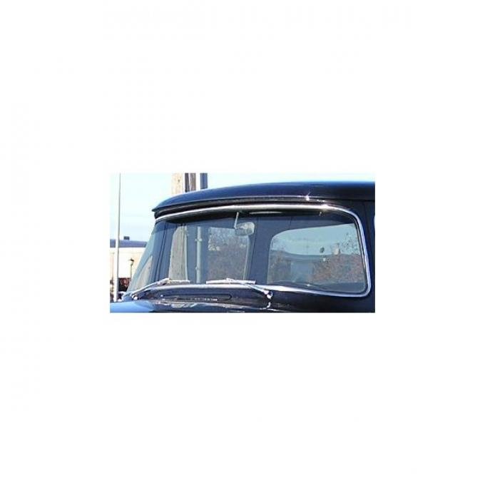 Windshield glass - 1956 Ford Truck, F-series - Light grey, with a dark grey shade across the top