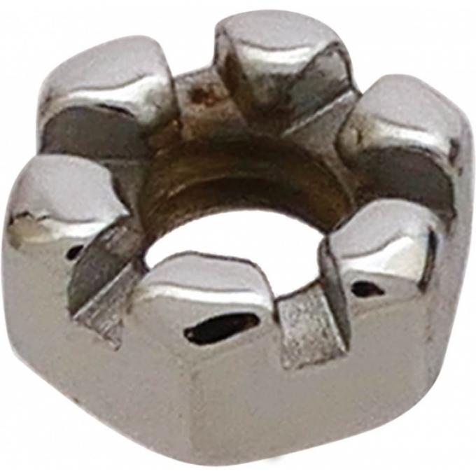 Castle Nut - Chrome - 1/4-20
