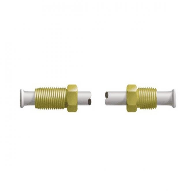 Brake Line - Steel - 1/4 Tubing With 2 Fittings - 60 Length- Ford