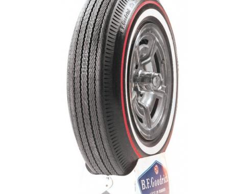 Tire, 815 X 15, 3/8 Red Line With 1 Whitewall, BF Goodrich, 1965-66