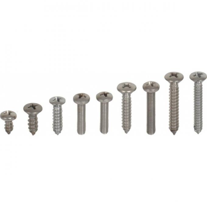 Exterior Screw Kit (78 Pieces), Ranchero, 1966