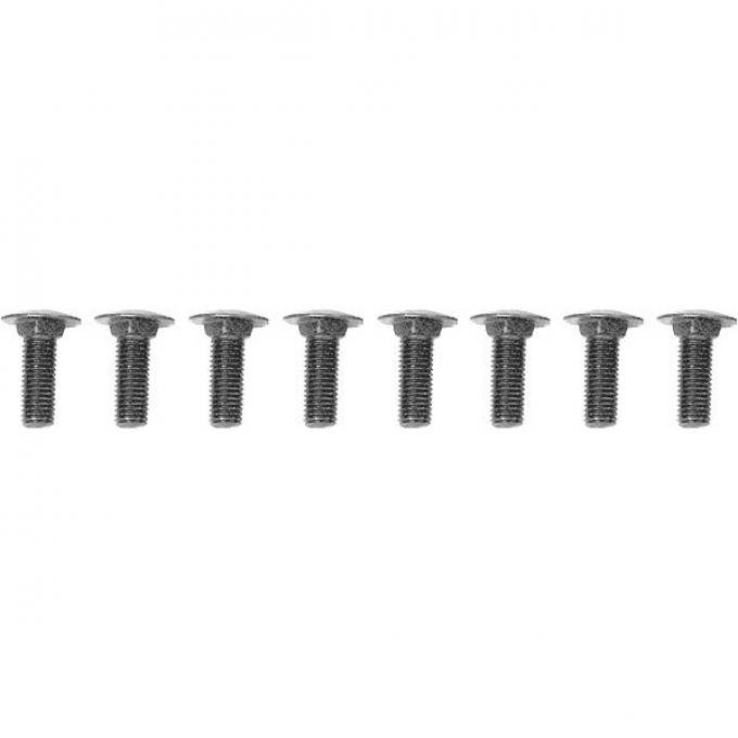 Fender To Apron Bolt Set - 8 Pieces - Special Low Head - Raven Finish - Like Original - Ford Deluxe