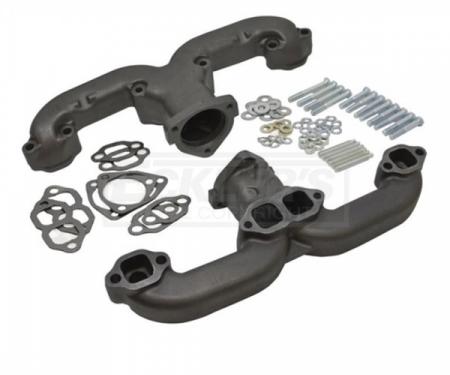 Chevy Small Block "Rams Horn" Exhaust Manifolds, 2.5", 1955-1957