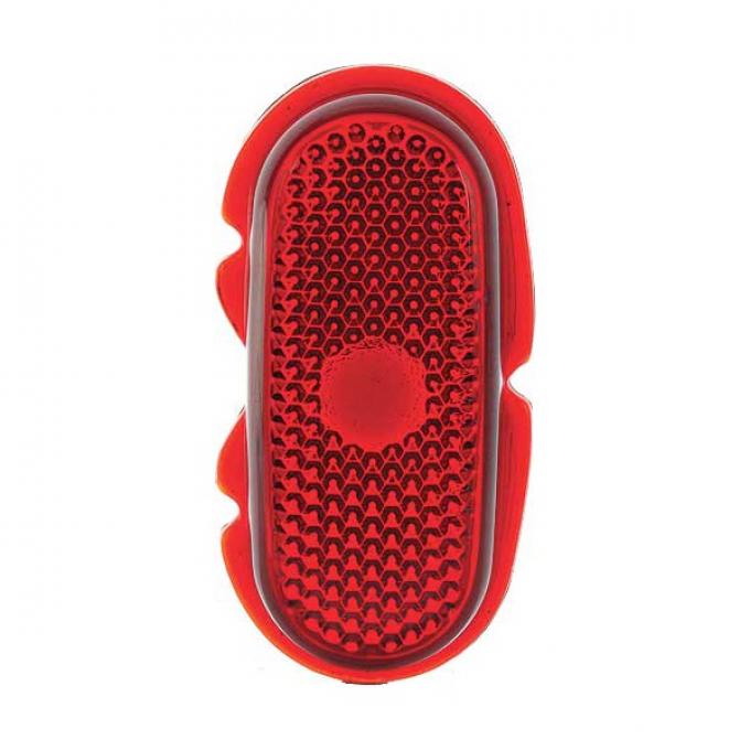 Tail Light Glass Lens - Red - Ford Passenger