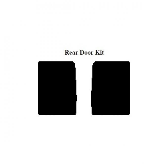 Chevy Insulation, QuietRide, AcoustiShield, Rear Door Kit, Suburban, 1955-1959
