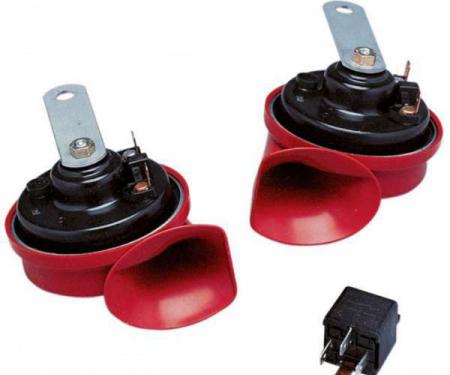 Chevy Truck Hella Twin Horn Kit, 12-Volt, 400/500Hz, 1947-2014