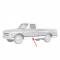 Chevy Or GMC Truck, Door Molding, Fleetside, Right, 1967-1968