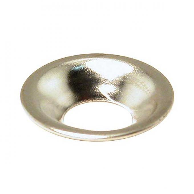 Nickel Plated Finishing Washer - Flush Type - #10