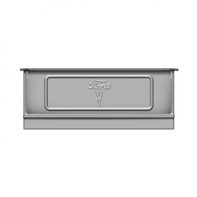 Ford Pickup Truck Tailgate - Die Stamped Steel - Authentic Ford Script & V8 Logo