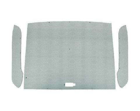 Ford Pickup Truck Headliner Kit - Gray - Perforated Board -As Original - Cab With Wrap-Around Rear Glass - 3 Pieces