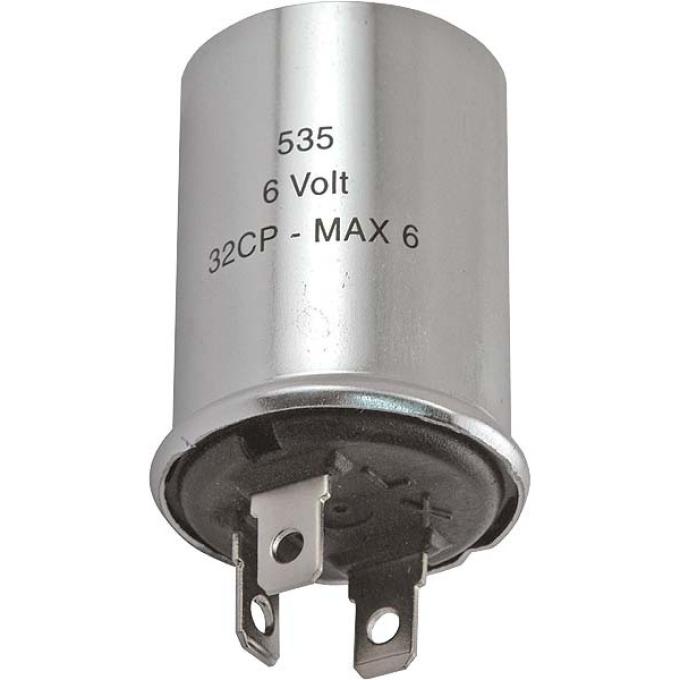 Ford Thunderbird Turn Signal Flasher, 6 Volt, 3 Prong, 1955