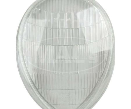 Glass Headlight Lens - Ford Script - Ford Deluxe Passenger