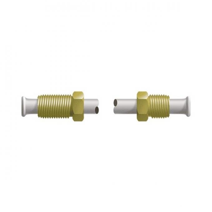 Brake Line - Steel - 1/4 Tubing With 2 Fittings - 40 Length- Ford