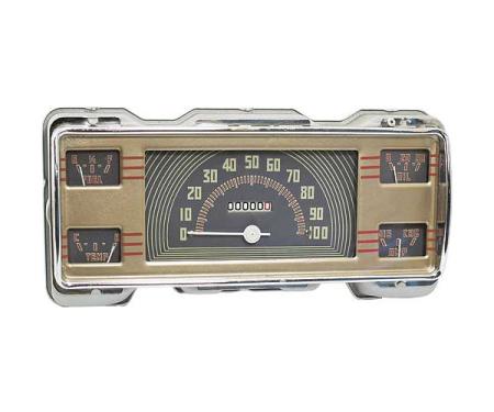 Rebuilt Speedometer Cluster - 3 Speed Transmission - Ford Pickup Truck - 6 Volt