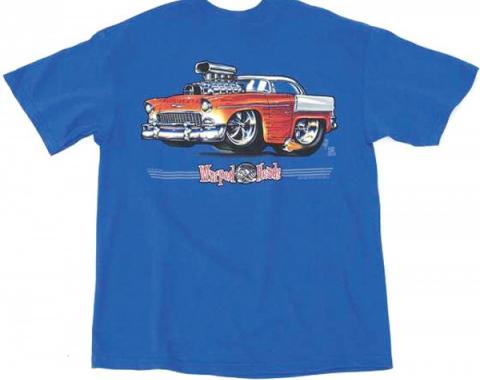 Chevy T-Shirt, Warped Heads Custom, 1955