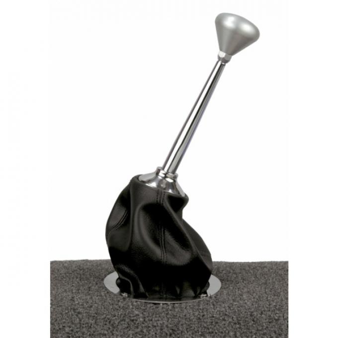 Shifter Boot, Classic Round, With Stainless Ring And Bezel, Lokar