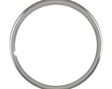 Wheel Trim Ring - Stainless Steel - 14 - Smooth - Ford