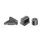 Hood Bumper Set - Rubber - 12 Pieces - Ford Passenger